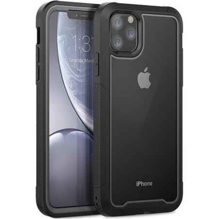 Apple iPhone 11 Backcover - Zwart - Shockproof Armor - Hybrid - 3 meter drop tested