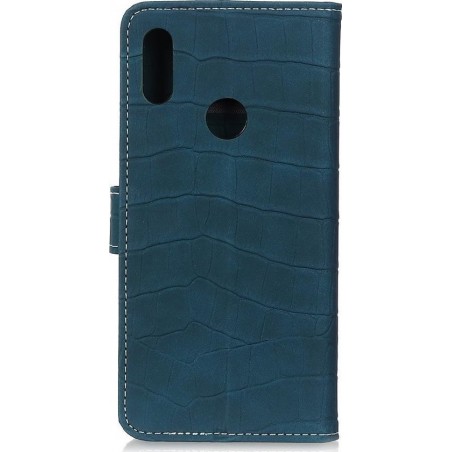 Mobigear Krokodil Luxe Wallet Hoesje Groen Alcatel 1S (2020)