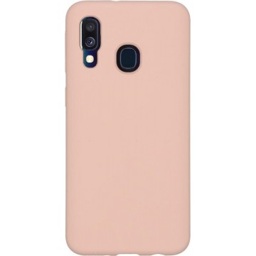 Accezz Liquid Silicone Backcover Samsung Galaxy A40 hoesje - Roze