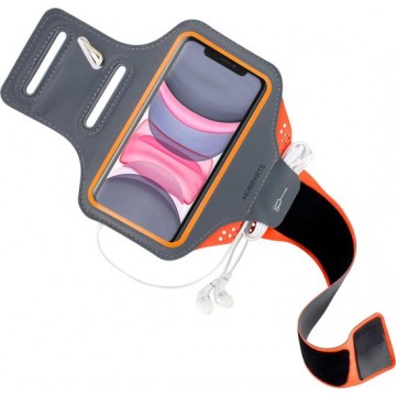 Mobiparts Comfort Fit Sport Armband Apple iPhone 11 Neon Orange