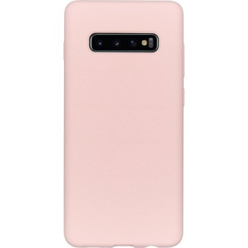 Accezz Liquid Silicone Backcover Samsung Galaxy S10 Plus hoesje - Roze