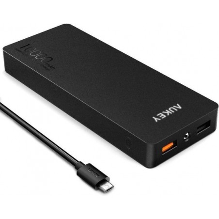 Aukey 10000mAh Dual USB Powerbank - Quick Charge 2.0 - Black