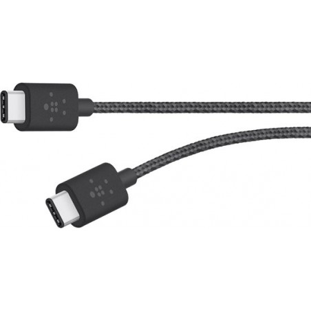 Belkin MIXIT↑ Metallic USB-C naar USB-C-laadkabel 3A - 1.8m - Zwart