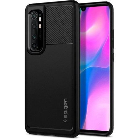 Spigen Rugged Armor hoesje voor Xiaomi Mi Note 10 Lite - Zwart