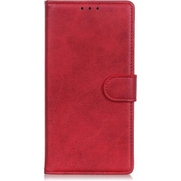 Motorola Moto G9 Plus Hoesje - Luxe Book Case - Rood