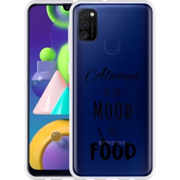 Samsung Galaxy M21 Hoesje Mood for Food Black