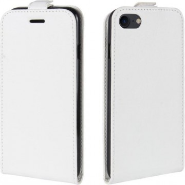 Lederen flip cover / flipcase voor iPhone 7/8/SE 2020 - Wit