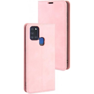 Coverup Samsung Galaxy A21s Hoesje - Premium Book Case - Pink