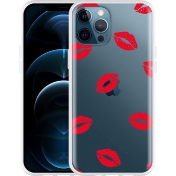 Apple iPhone 12 Pro Max Hoesje Red Kisses