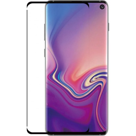 Azuri screenprotector Tempered Glass flatt RINOX ARMOR - Voor Samsung Galaxy S10e - Zwart frame - 2 stuks