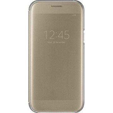 Samsung clear view cover voor Samsung A520 Galaxy A5 2017 - Goud