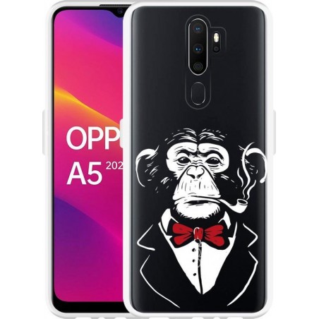 Oppo A5 2020 Hoesje Chimp Smoking