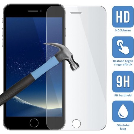 Apple iPhone 6/6s Plus - Screenprotector - Tempered glass