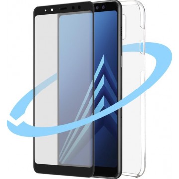 Azuri Samsung A8 hoesje - 360 graden - Transparant