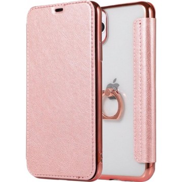 Flip Case voor Apple iPhone 11 Pro - Roze - Hoogwaardig PU leer - Soft TPU - Folio