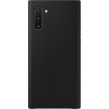 Samsung Galaxy Note10 - Lederen Cover - Zwart