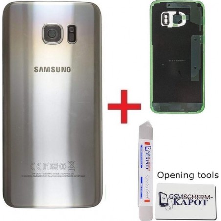 Voor Samsung Galaxy s7 achterkant reparatie set - zilver