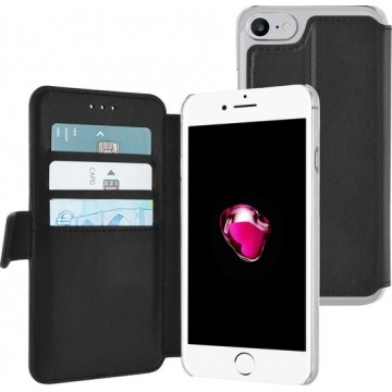 Azuri walletcase hoesje met magneetsluiting en pashouder voor iPhone 7/8/SE(2020) - zwart