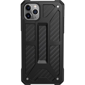 UAG Monarch Backcover iPhone 11 Pro Max hoesje - Carbon Fiber Black