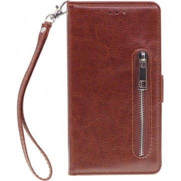 Shop4 - iPhone 11 Hoesje - Wallet Case Vintage Bruin