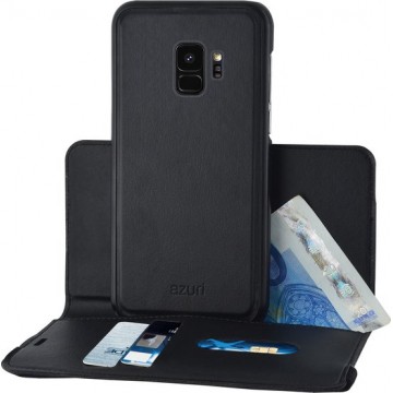 Azuri Samsung S9 (G960) hoesje - Walletcase - Zwart