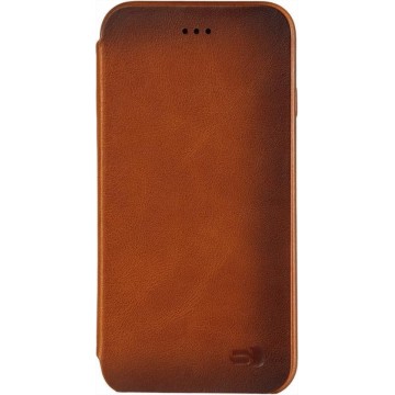 Senza Desire Skinny Leather Booklet Apple iPhone 7 Plus / 8 Plus Burned Cognac