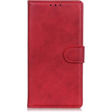 Samsung Galaxy M31 Hoesje - Luxe Book Case - Rood