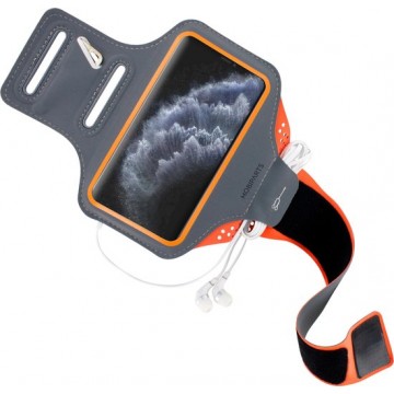 Mobiparts Comfort Fit Sport Armband Apple iPhone 11 Pro Neon Orange