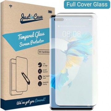 Just in Case Full Cover Tempered Glass voor Huawei Mate 40 Pro - Zwart