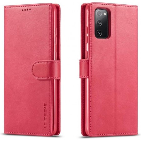 Samsung Galaxy S20 FE Hoesje - Luxe Book Case - Roze