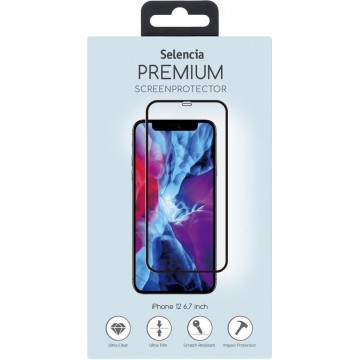 Selencia Gehard Glas Premium Screenprotector voor de iPhone 12 Pro Max - Zwart
