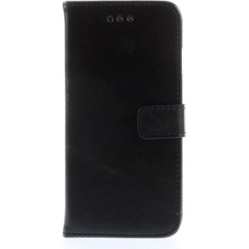 Shop4 - iPhone 6 / 6s Hoesje - Wallet Case Vintage Zwart