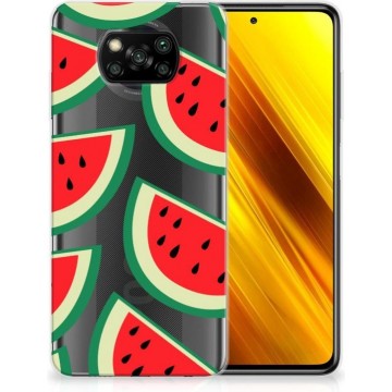 Telefoon Hoesje Xiaomi Poco X3 Hoesje Bumper Doorzichtig Watermelons