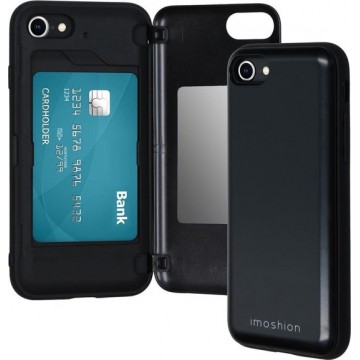 iMoshion Backcover met pashouder iPhone SE (2020) / 8 / 7 hoesje - Zwart