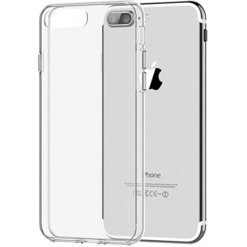 Hard Case met TPU Soft Frame hoesje voor iPhone 7 Plus - Transparant / Doorzichtig