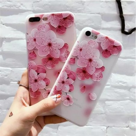 Iphone XR hoesje bloemen SILICONEN CASE