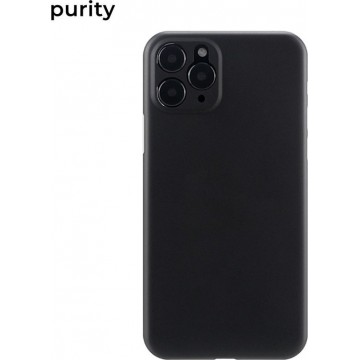 Purity Ultra Dun Backcover Hoesje voor iPhone 11 Pro Max - Zwart