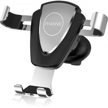 Phannie Universele Telefoonhouder voor in Auto - Ventilatierooster - Autohouder - iPhone/Samsung/HTC/Huawei/LG - Zilver