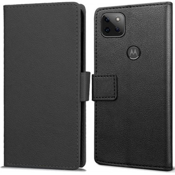 Book Wallet hoesje voor Motorola Moto G 5G - zwart