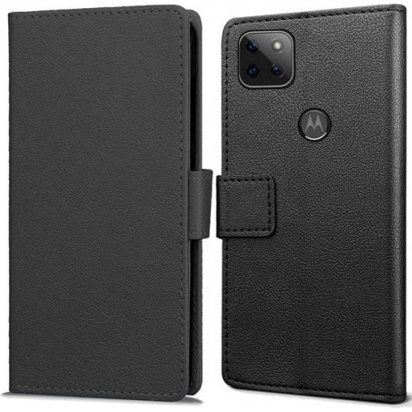 Book Wallet hoesje voor Motorola Moto G 5G - zwart