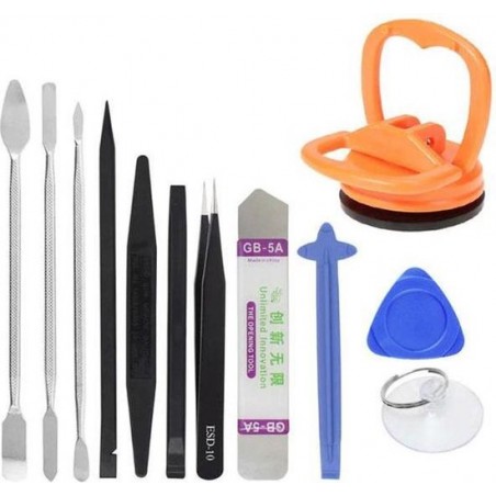 Smartphone accessoires | Smartphone repair kit | 12 delig | Metaal & plastic |  Universeel