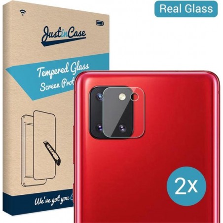 Just in Case Tempered Glass voor de Samsung Galaxy Note 10 Lite Camera Lens 2 stuks