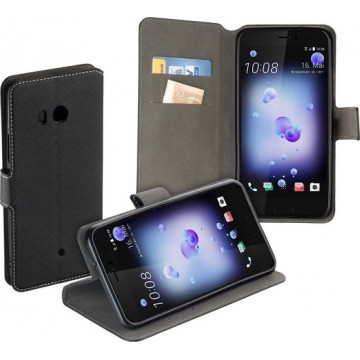 MP Case zwart book case style voor HTC U11 wallet case