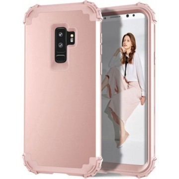 Luxe Back cover voor Samsung Galaxy S9 Plus - Roze - Shockproof - Armor
