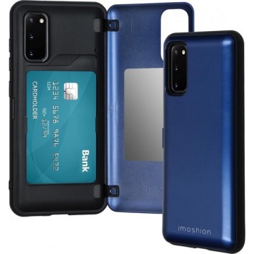iMoshion Backcover met pashouder Samsung Galaxy S20 hoesje - Donkerblauw