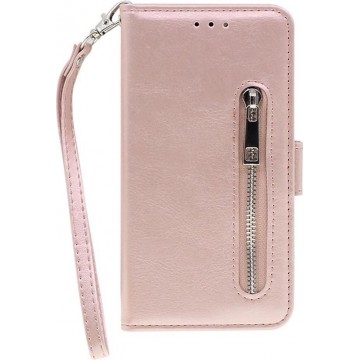 Shop4 - iPhone 11 Hoesje - Wallet Case Vintage Rosé Goud