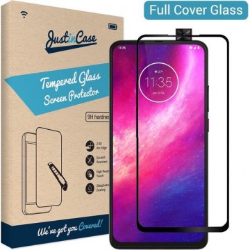 Just in Case Full Cover Tempered Glass Motorola One Hyper Protector - Black