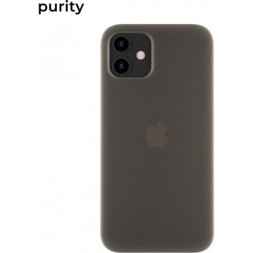 Purity Ultra Dun Backcover Hoesje voor iPhone 12 Mini - Zwart