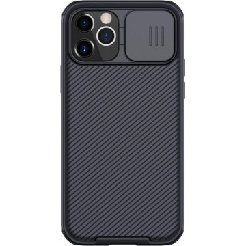 Apple iPhone 12 / 12 Pro hoesje - CamShield Pro Armor Case - Back Cover - Zwart