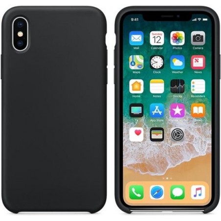 Hoogwaardige iPhone X / Xs Silicone Case Cover Hoes - Zwart